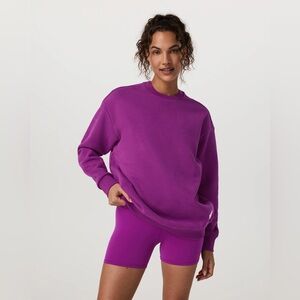 VUORI purple restore oversized crewneck sweatshirt 2.0
